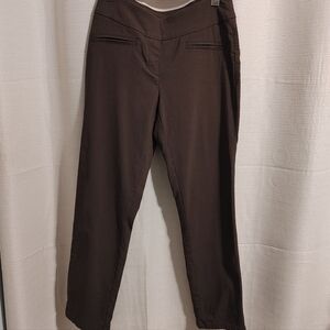 (4/$20) Westbound Women's Chocolate Ankle Pants Size 6